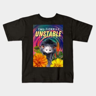 EMU-tionally Unstable Kids T-Shirt